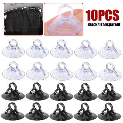 10x 4.5cm PVC Truck Car Sun Visor Hook No Trace Strong Suction Cups Accessories C $5.85