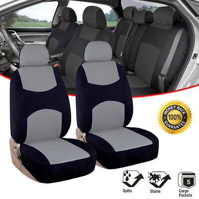 Waterproof Seat Covers for Car SUV Auto Sideless 2 Front Bucket Seat W Headrest $15.99