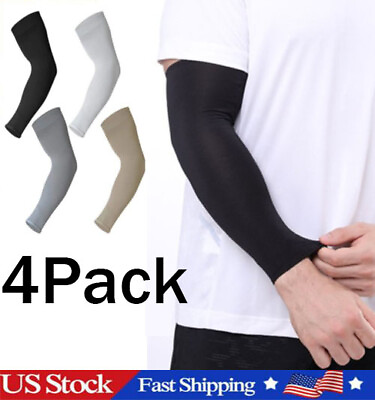 #ad #ad 4 Pack Cooling Arm Sleeves Cover UV Sun Protection Outdoor Sports Basketball $4.89