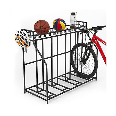 #ad 4 Bike Stand Rack Indoor Bike Storage Rack for Garage Metal Stabi... $120.82