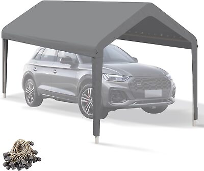 #ad Carport Canopy 12#x27;x20#x27; Heavy Duty Replacement Cover Garage 12x20FT Gray $160.76