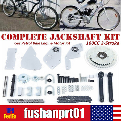 #ad Full Set 100CC Bicycle Motorized 2 Stroke Gas Petrol Bike Engine Motor Kit New $89.78