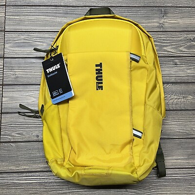 #ad Thule Sweden EnRoute 18L Backpack Padded Sleeve with SafeEdge Technology Yellow $59.99