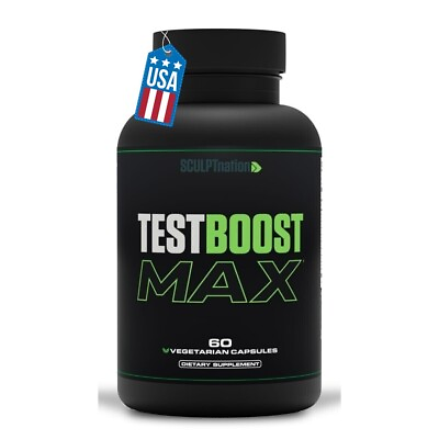 #ad 1 Pack TEST BOOST Max Sculptnation Testosterone Build Muscle Men Fat weight Loss $44.50
