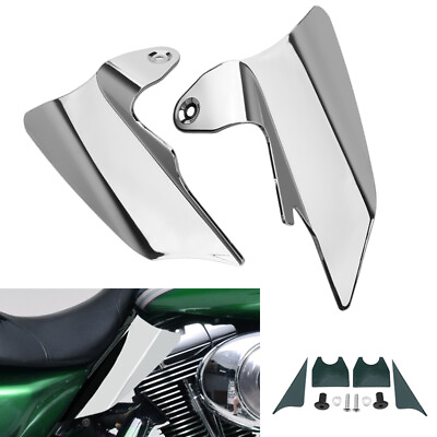 #ad Chrome Air Deflector Heat Shield For Harley For Street Glide Road King 1997 2007 $20.99
