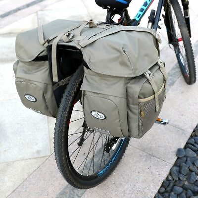 Bicycle Carrier Bag Rear Rack Trunk Bike Luggage Back Seat Pannier Reflectivs $57.30