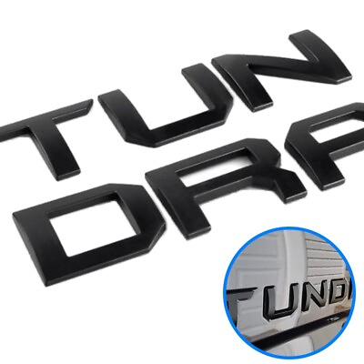 #ad #ad Tailgate Insert Letter For 2014 2021 Tundra Matte Black Emblem Rear Raised Badge $13.97