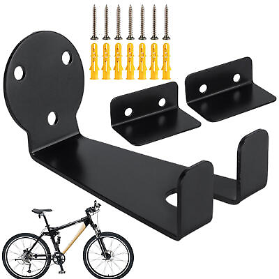 #ad Bike Wall Mount 2 Pack Horizontal Bike Rack Hanger Bike Stand Storage Hooks $34.09