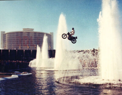 #ad Evel Knievel Bike Stunt At Caesars Palace 8x10 Picture Celebrity Print $3.99