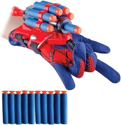 #ad #ad Spider Gloves Man Web Shooter Toy Spider Kids Plastic Cosplay Launcher Glove $11.98