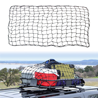 #ad #ad 1.8x1.2m Cargo Net Bungee Cord Roof Rack for Trailer Rooftop Rack Boat Luggage $55.16