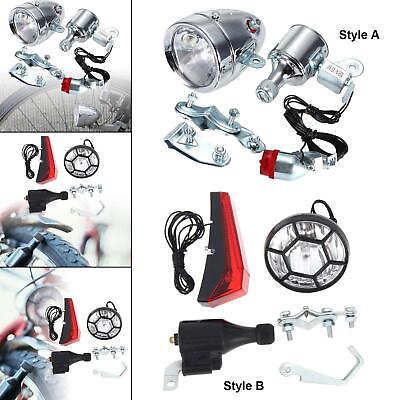 #ad #ad Dynamo Bicycle Light Set Waterproof Simple Installation Friction Generator $39.50