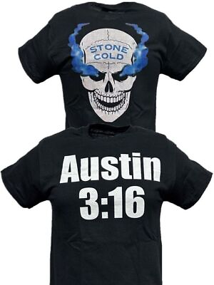 #ad Stone Cold Steve Austin 3:16 Smoking Skull Mens T shirt $18.99