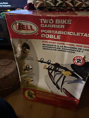 #ad Bell 2 Bike Trunk Rack Car Bicycle Mover Carrier Travel Day Trip $54.00