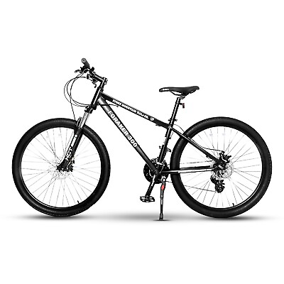 #ad FORAKER 300 Mountain Bike Bicycle Aluminum Frame 21 Speed Disc Brakes Black $324.99
