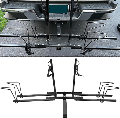 #ad 2 Bike Bicycle Rack Rear Mount Rack Carrier Hitch Receiver 2#x27;#x27; for SUV Van Truck $72.33