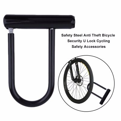 #ad #ad Bike D Lock Motorbike U Lock Cycle Scooter Bicycle Heavy Duty Security Lock $10.90