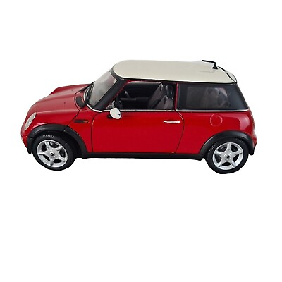 Maisto Mini Cooper; 1:18 Scale; BMW Roof; Special Edition Collect Red White $22.49