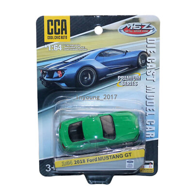 #ad 1:64 2018 Ford Mustang GT Toy Car Diecast Miniature Model Car Boys Toys Green $11.02
