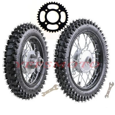#ad Drum Brake Wheel 80 100 10 60 100 12 Tire Rim Dirt for Pit Trail Bike TTR90 DRZ $244.09