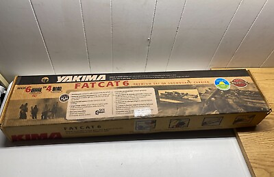 Yakima FatCat 6 Ski 4 Snowboard Roof Rack Universal Clamp No Key w Box $129.99