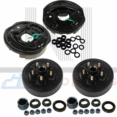 2 Trailer 5 on 5 Hub Drum Kits 10quot;X2 1 4quot; Electric brakes For 3500 lbs axle $215.99