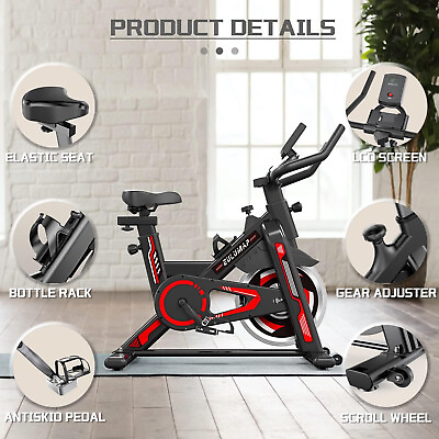 #ad Exercise Bike Stationary Indoor Cycling Bike Home GYM Tablet Holder LCD Monitor $599.99