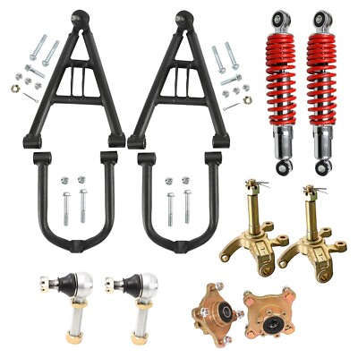 #ad #ad 14quot; Front Suspension Shock Swing Arm Replacement Kit For ATV Quad Bike Go Kart $238.57