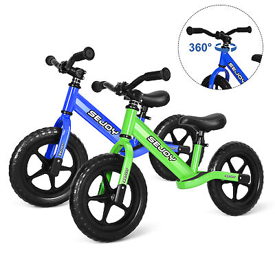 #ad SEJOY 12#x27;#x27; Balance Bike for 2 6 Years Kids Toddler No Pedal Training Bicycle Toy $51.99