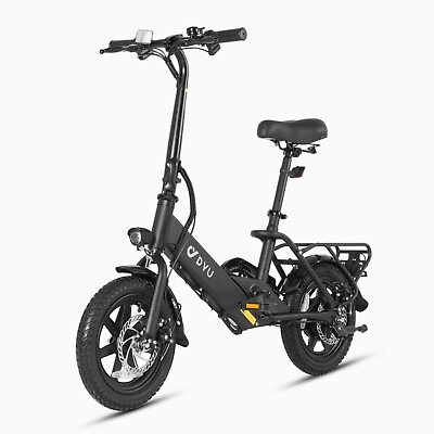 #ad DYU 14quot; Folding Electric Bike for Adults Teens 350W 36V 7.5AH Commuter City✨ $329.00