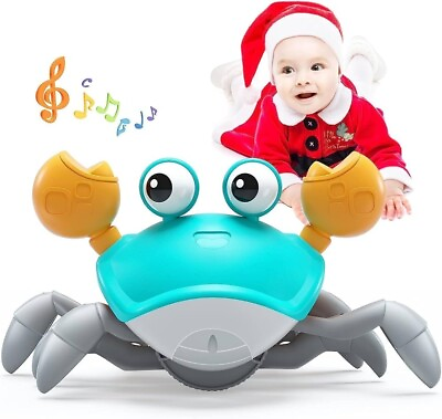 #ad Crawling Crab Baby Toy Infant Tummy Time Toys 3 4 5 6 7 8 9 10 11 12 Babies Bo $12.99