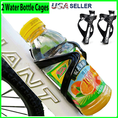 #ad #ad 2X Bike Water Bottle Cage Holder Mount Bicycle Cycling Drink Cup Polycarbonate $5.99
