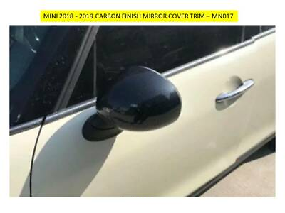 #ad MINI 2017 2019 MODEL CARBON FINISH MIRROR CAP TRIM TOP HALF CAP YT MN017 GBP 19.43