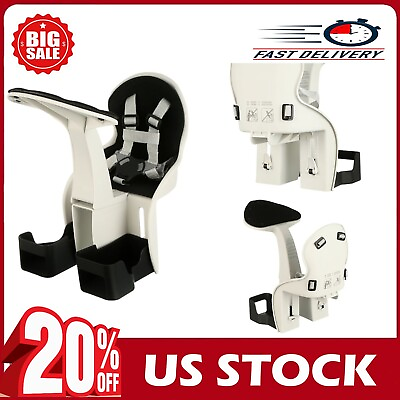 #ad Bike Shop Center Mount Front Facing Child Carrier Gray Adjustable Foot Cups $30.99