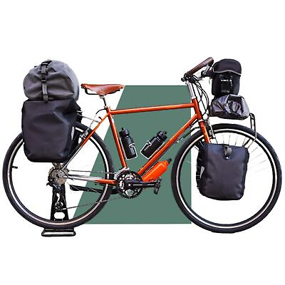 #ad Bike Pannier Bag with Handle Bicycle Bag for Traveling Shopping Accessories $34.64