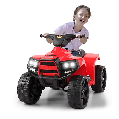 #ad #ad TOBBI 6V Kids Ride on ATV Quad Car Electric 4 Wheeler Ride on Toy w LED Light $74.99