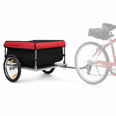 #ad Bike Cargo Luggage Trailer W Folding Frame Quick Release Wheels $105.99