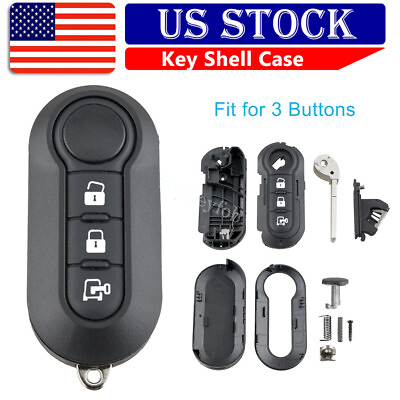 #ad #ad Smart Key Fob Shell Car Remote Case for 2012 2013 2014 2015 Fiat 500 Blade Uncut $9.99