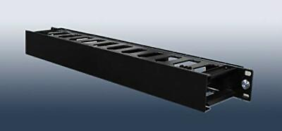 1u Horizontal Rack Mount Cable Management Unit With Panel Plastic 19Rack $34.53