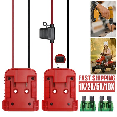 #ad DIY Power Wheels Adapter Connect Compatible With Milwaukee M18 18V Battery Dock $9.98