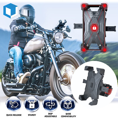 #ad Motorcycle Bike Handlebar Mount Holder Bicycle For iPhone Samsung Cell Phone GPS $7.99