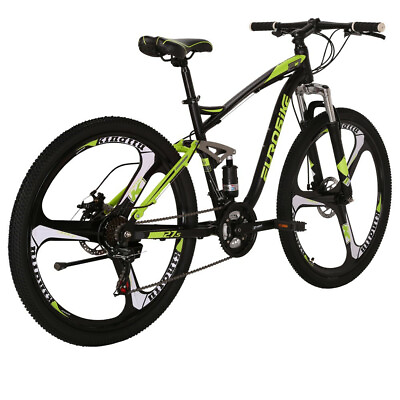 27.5” Full Suspension Mountain Bike 3 Spoke Wheel Adult Off road Bicycle E7 $339.15