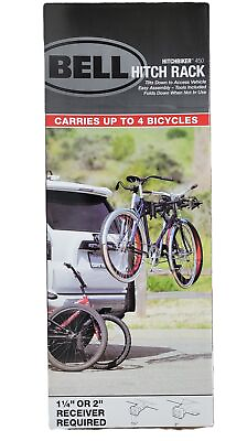 #ad Bell Hitchbiker 450 4Bike Hitch Rack with Stability Black $79.99