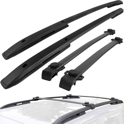 #ad 4Pcs Roof Rack Side Rails Cross Bars for 2015 2023 Jeep Renegade Rooftop Black $205.00