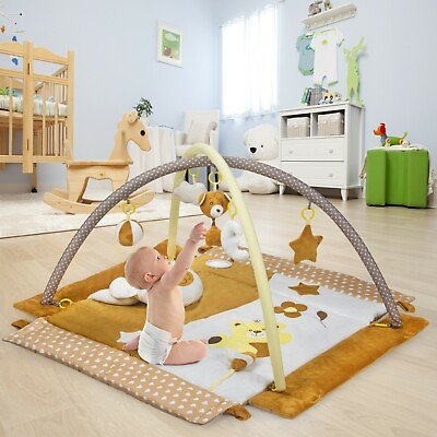 #ad Baby Play Gym Tummy Time Activity Mat with Developmental Toys for Infants 0 $49.99