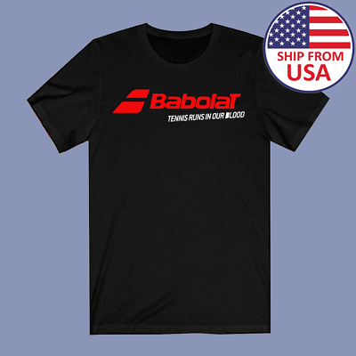 #ad #ad Babolat Tennis Sports Men#x27;s Black T Shirt Size S to 3XL $14.15