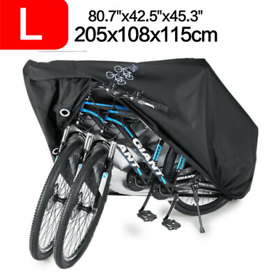 For 3 Bike Bicycle Cover Cycle Outdoor Storage Waterproof Dust Rain UV Protector $17.99