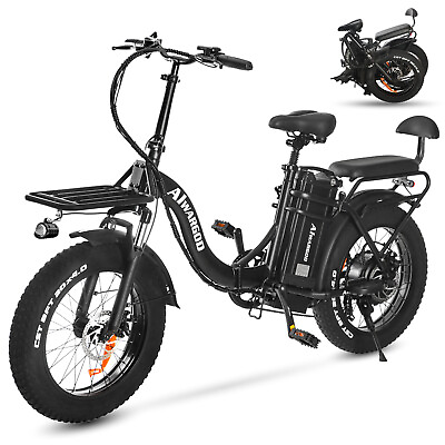 Electric Bike for Adults 20quot; ebike 750W Motor 48V 30Ah Removable Battery 30MPH $1169.99