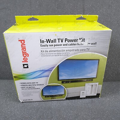 #ad Legrand HT2202 WH V1 In wall TV Power Kit White $22.99