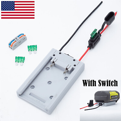 #ad For Ryobi 40V Lithium Battery Power Wheels Adapter w Switch amp; Fuse DIY Truck Toy $18.82